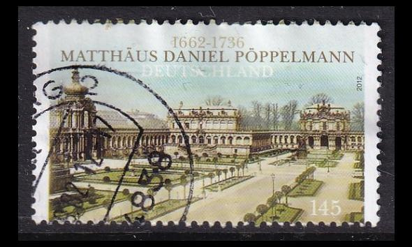 Saksa 2905 o Arkkitehti Matthäus Pöppelmann (2012)