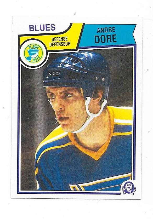 1983-84 OPC #313 Andre Dore St Louis Blues  RC