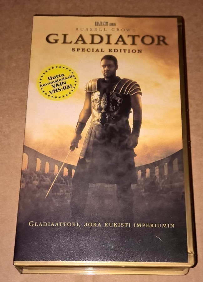 GLADIATOR VHS GLADIAATTORI SPECIAL EDITION VHS