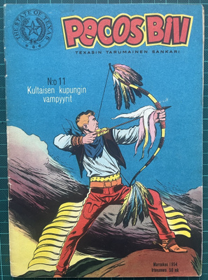Pecos Bill 1954 no.11; Kultaisen kaupungin vampyyrit.