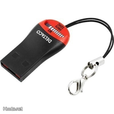 Deltaco USB 2.0 muistikortinlukija UCR105B, M2 ja microSDHC