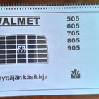 Valmet 505 605 705 805 905 käyttäjän käsikirja - pikkukuva 1