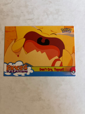 Don’t Cry, Togepi! Pokemon 1999 Topps movie Pikachu’s Vacati
