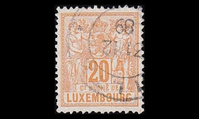 Luxemburg 51B o Allegoria 20 C (13½) (1882)