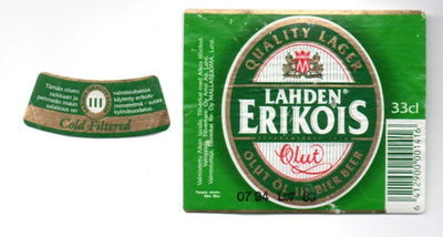Olutetiketti: Lahden Erikoisolut