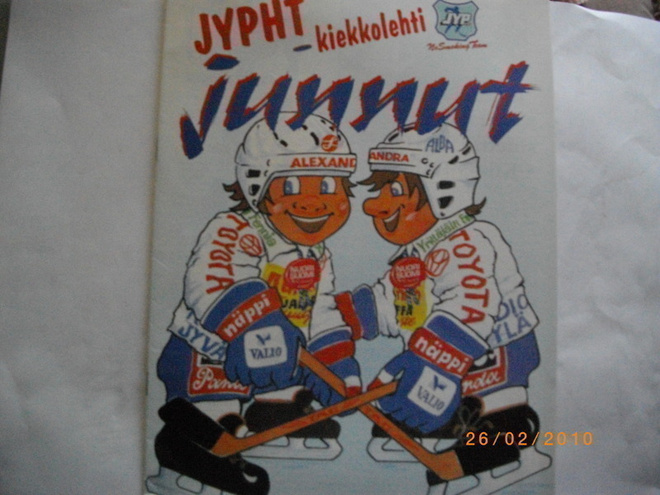 JyP HT kiekkolehti - junnut 1995-96 (10.11)