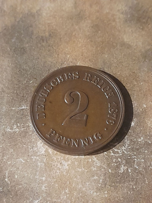 2 pfennig 1876 A