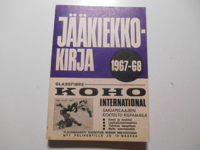 Jääkiekkokirja 1967-68 Aarne Honkavaara