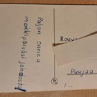 kukkakortti, malvakimppu, kulkenut käsipostissa - pikkukuva 2