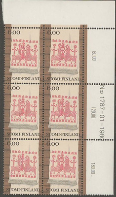 1980 6 mk käs´paikka nro-6lo 1787 ++