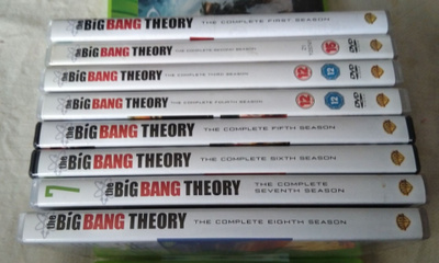 Big bang theory/Rillit huurussa kaudet 1-8 DVD:nä