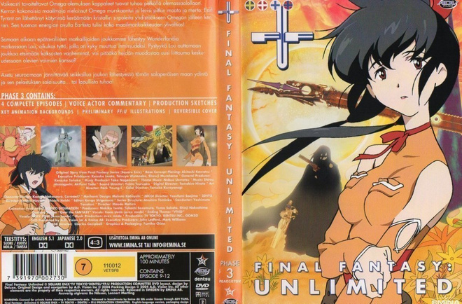 FINAL FANTASY:UNLIMITED PHASE 3	(6 191)	-FI-	DVD			100min