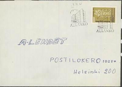 Aulanko matkailuleima 1967 kuorella