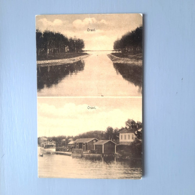 PK Oravi laiva, höyrylaivalaituri, kanava *  kuvattu-1912