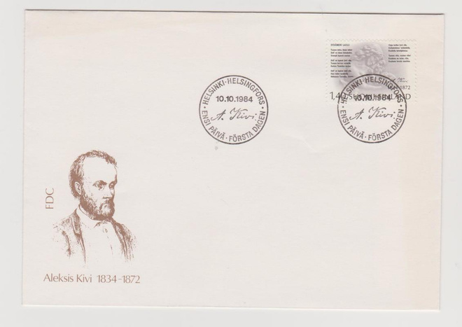FDC 1984 Aleksis Kivi