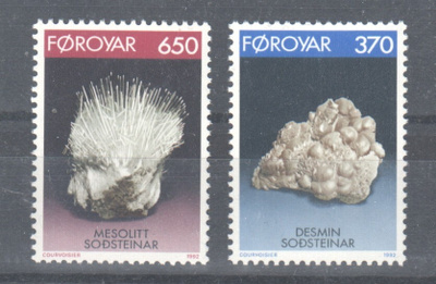 Fäärsaaret 1992 mineraaleja postituoreena.