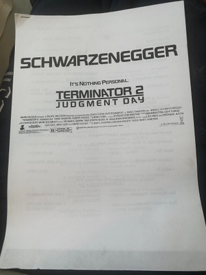 T2 Terminator 2: Judgment Day pressimateriaalit