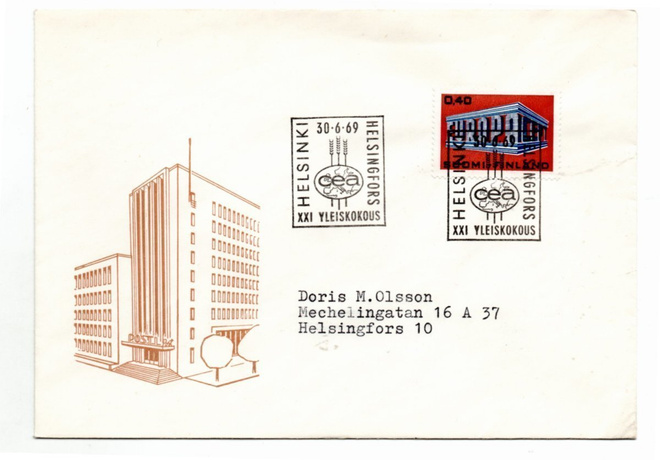 Helsinki:  CEA yleiskokous (erikoisleima 30.6.1969)