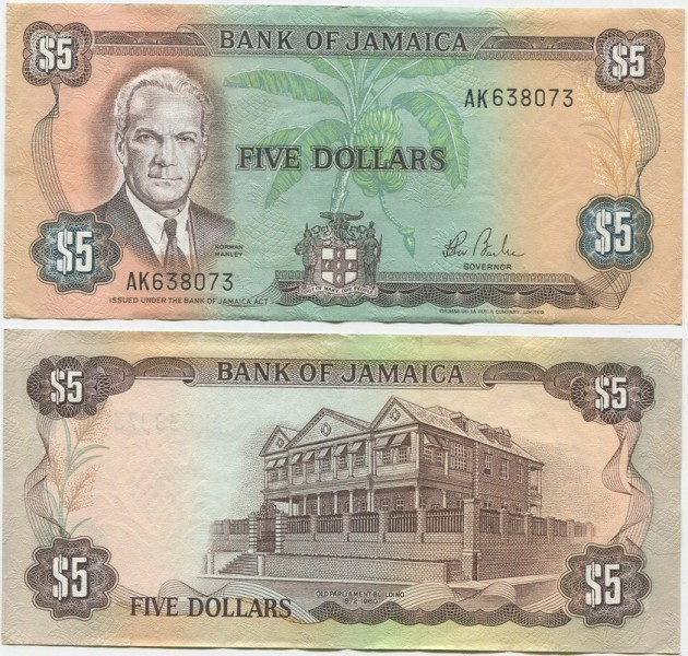 Jamaika Jamaica 5 Dollars 1984 (P-66) XF