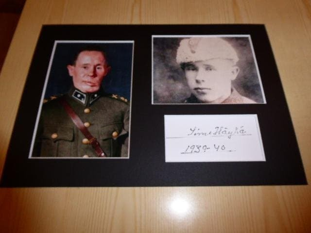 Simo Häyhä valokuvat A4 paspis