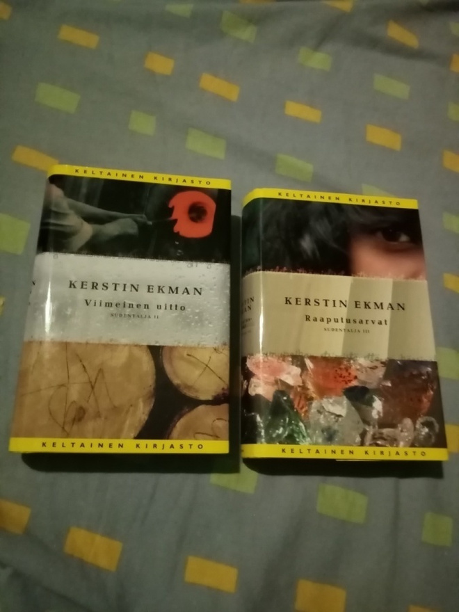 3 kirjaa KERSTIN EKMAN  SUDENTALJA I-III