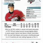 2018-19 Upper Deck CHL Hockey #26 Cameron Hillis - pikkukuva 2