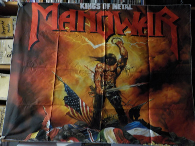 MANOWAR KINGS OF METAL UUSI SEINÄLIPPU (+)