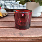 Marimekko / Iittala punainen Kivi tuikku 80 mm - pikkukuva 1
