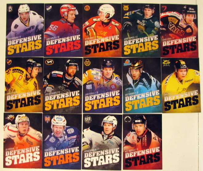 Cardset 2015-16 Defensive Stars kortteja