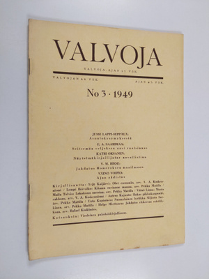 Valvoja 3/1949