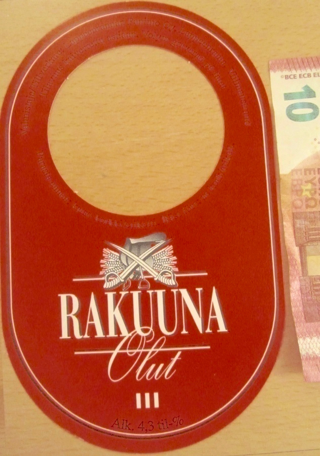 VANHA Mainos Palautuslappu Rakuuna III Olut Lappeenranta