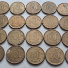 10 penniä, kaikki vuodet 1963-1982, 20 kolikkoa. Circ - pikkukuva 1