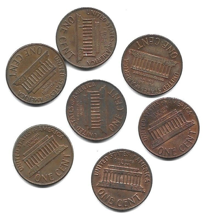 USA 1c , 7 kpl