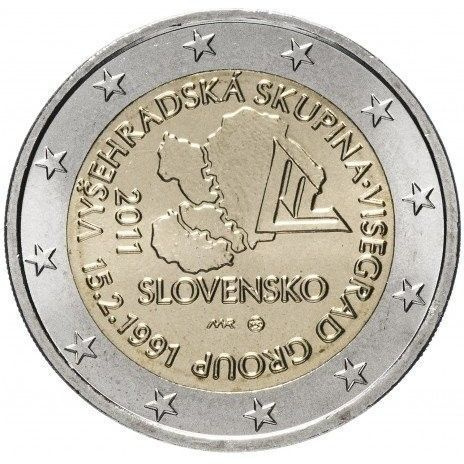 Slovakia 2 euro 2011 juhlaraha Visegrad, UNC