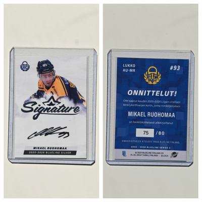 Mikael Ruohomaa Silver Signature Blueline