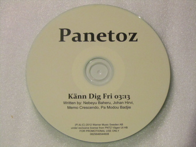 Panetoz • Känn Dig Fri PROMO CDr-Single