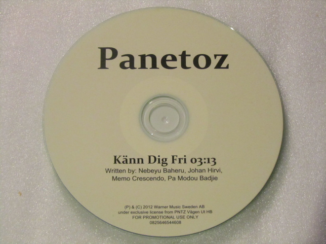 Panetoz • Känn Dig Fri PROMO CDr-Single