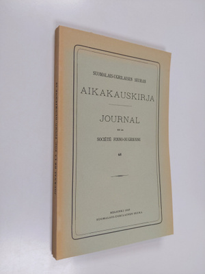 Suomalais-ugrilaisen seuran aikakauskirja 68