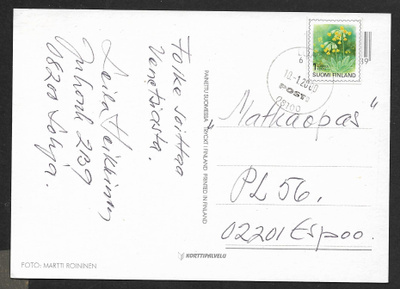 Postilähetys - Yl.m. 1.lk (LAPE 1472) Lohja 10.1.2000