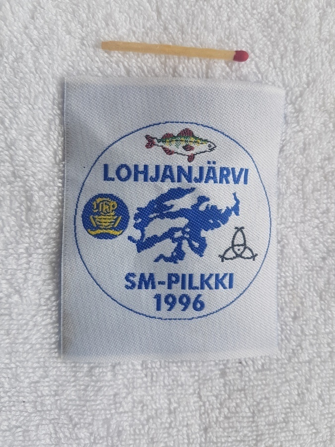 LOHJANJÄRVI SM-PILKKI 1996 Kangasmerkki