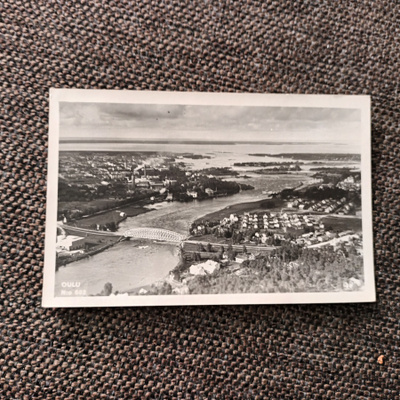 Oulu - Karhumäen ilmakuva n:o 682. Kulkenut 1937.