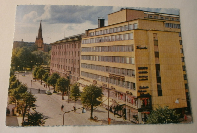 Tampere, Hämeenkatu, vanh, väripk, p. 1962
