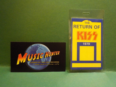 KISS - THE RETURN OF KISS 1979, BACKSTAGE PASS