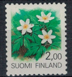 1990 2 mk valkovuokko ++