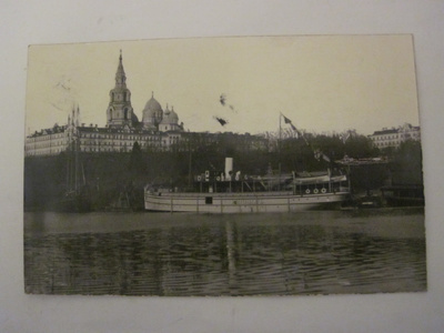 VANHA Postikortti Valamo 1925 Laiva