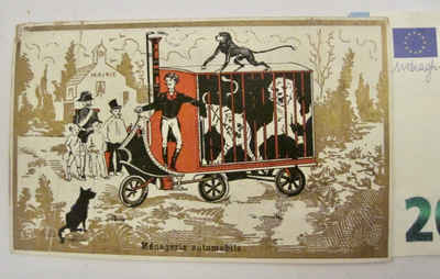 Keräilykortti Suklaakuva 1900-l Auto Kromolitografia UPEA