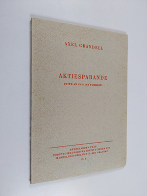 Axel Grandell : Aktiesparande : en undersökning av aktief...