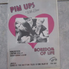 PIN UPS - vanha laminoitu mainos 80 luvulta - pikkukuva 1