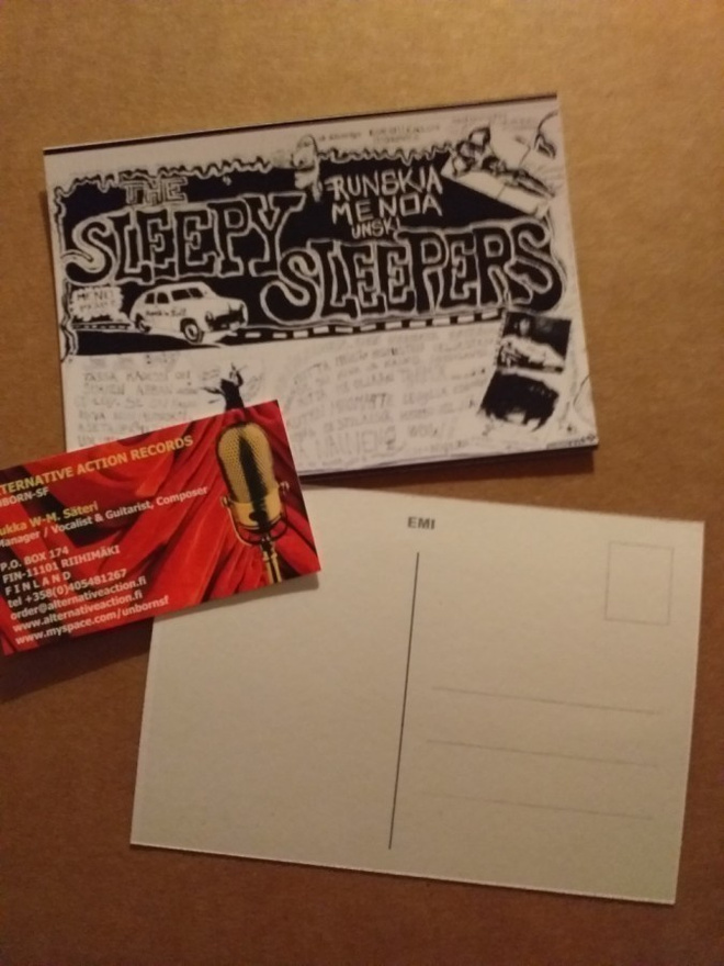 SLEEPY SLEEPERS postikortti 9cm x 13cm (#3)