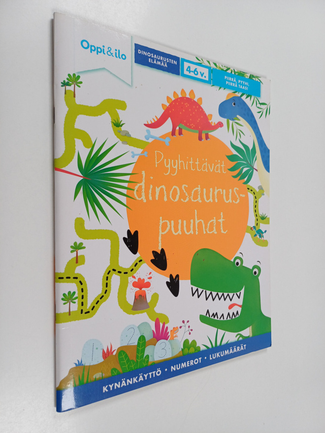 Pyyhittävät Dinosauruspuuhat -puuhakirja 4-6 v : Kynäpuuh...